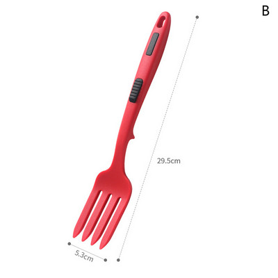 Paindlikud toiduvalmistamisnõud Multifunktsionaalne spagetiserver Silikoonist kahvel salat Kahvlid vispeldamine serveerimine Köögitarvikud