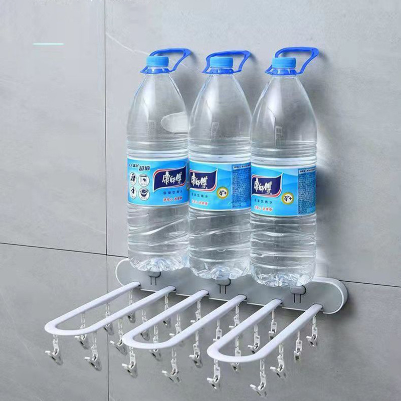 Kokkupandav kuivatusrest Seinale paigaldatav tasuta Punch 24 konksud sokid aluspesu nagi rõdu vannituba WC pesutarbed