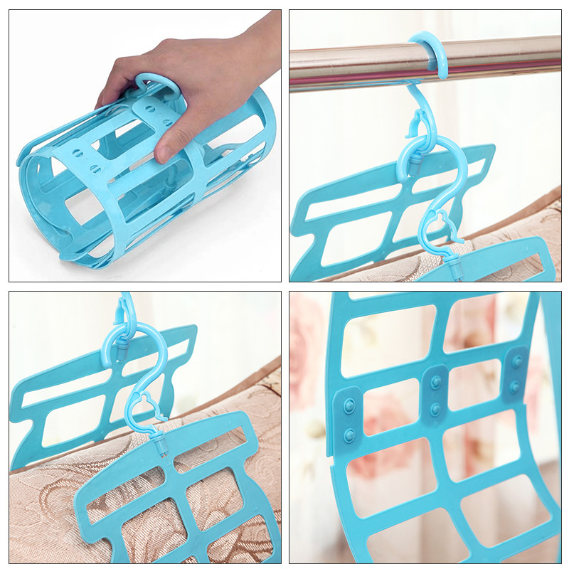 Kokkupandav kuivatusrest padi nukupadja nagi padjakuivatusrest Multifunktsionaalne plastikust tuulekindel klamber Palus mänguasja kodu