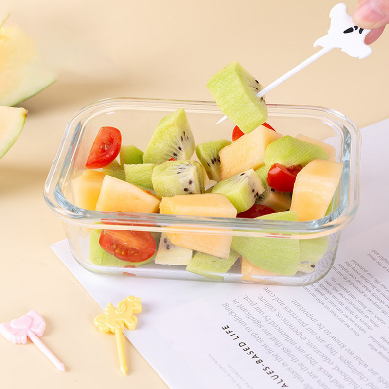 6kom/komplet Automobil Dvorac Povrće Slatka mini mala djeca Voće Vilice Čačkalice Dječji izbor hrane Crtić