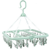 36 klambrit Kokkupandav riidenagi Lastele Täiskasvanutele Riidekuivati Tuulekindlad Sokid Aluspesu Plastikust kuivatusrest