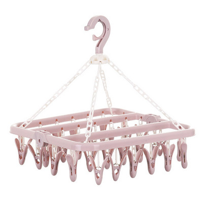 36 klambrit Kokkupandav riidenagi Lastele Täiskasvanutele Riidekuivati Tuulekindlad Sokid Aluspesu Plastikust kuivatusrest