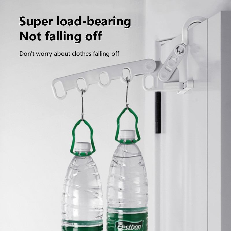 Reisimiseks kaasaskantav riidenagis Kokkupandav 5 auguga riidekuivatusrest magamistoa jaoks Vannitoa riidekapp Ruumisäästlik riiete korraldaja