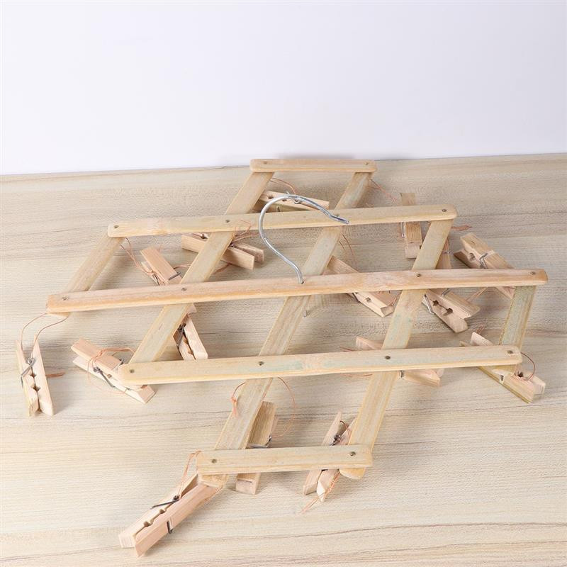 Bambusest riiete kuivatusrest Aluspesu kuivatusrest Sokikuivatusrest Bambusest rippuv kuivatusrest