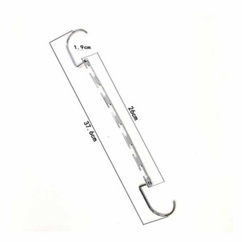 Γάντζος ντουλάπας από ανοξείδωτο σίδηρο Half Toroidal Universal Μεταλλικά Ρούχα Κρεμάστρες ντουλάπας Οργανωτής ρούχων