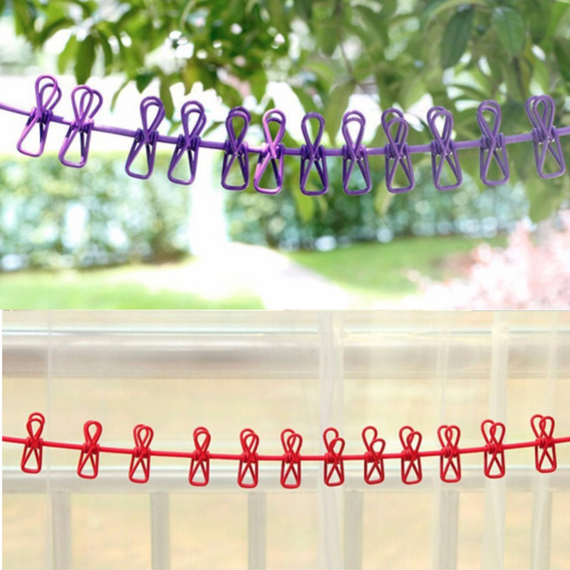 Uus 185 cm pikkune kaasaskantav multifunktsionaalne kuivatusrest koos 12 klambriga riidepuudega Terasest riidepuud