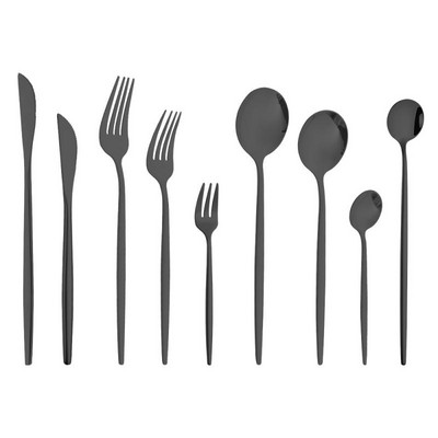 Σετ μαχαιροπήρουνα από ανοξείδωτο ατσάλι Πολύχρωμο σετ σερβίτσιων σερβίτσιο Πολύχρωμο Σετ σερβίτσιο Ασημένιο Rainbow Rose Gold Αξεσουάρ κουζίνας