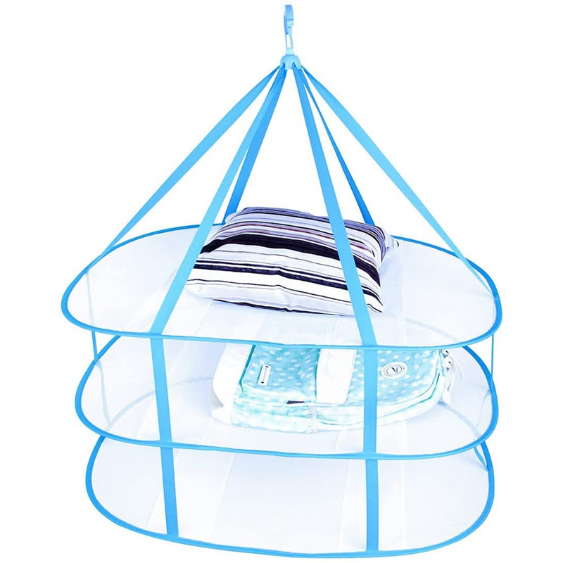 3-tasandiline kaasaskantav võrkriidekuivati, kokkupandav kampsunikuivatusrest, kokkupandav rippuv pesurest