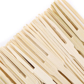 80 tk/200 tk Puhast bambusest ühekordselt kasutatav puidust puuviljakahvel Magustoidu kokteilikahvlite komplekt, peokomplekt Kodumajapidamiskaunistuseks lauanõude tarvikud