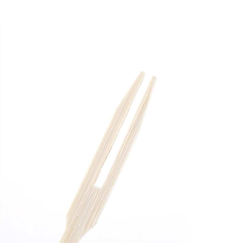 80 tk/200 tk Puhast bambusest ühekordselt kasutatav puidust puuviljakahvel Magustoidu kokteilikahvlite komplekt, peokomplekt Kodumajapidamiskaunistuseks lauanõude tarvikud