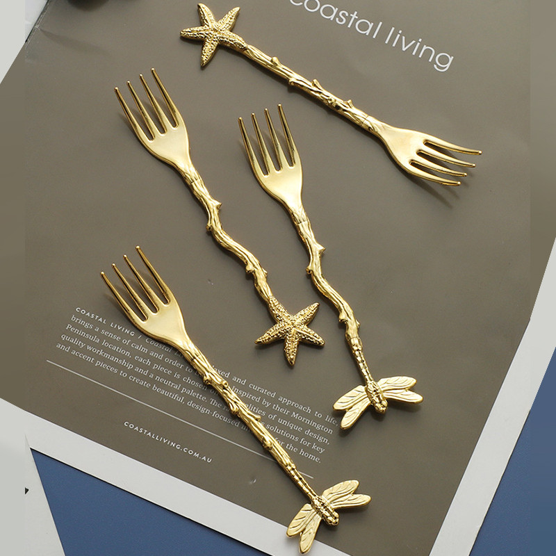 Starinski vilin konjic Morska zvijezda Grane Legirani kolač Voće Vilica Mali pribor za jelo Kreativni poklon Rukotvorine za vjenčanje Potrepštine za tuširanje djeteta