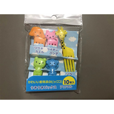 6-26 tk linnulehe mesilase lillede puuviljakahvel laste hambaork toidutoode plastikust lõunakarbi tarvikud Mini salati koogi kaunistus