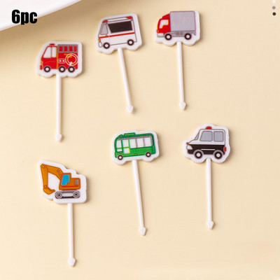 6-26 tk linnulehe mesilase lillede puuviljakahvel laste hambaork toidutoode plastikust lõunakarbi tarvikud Mini salati koogi kaunistus