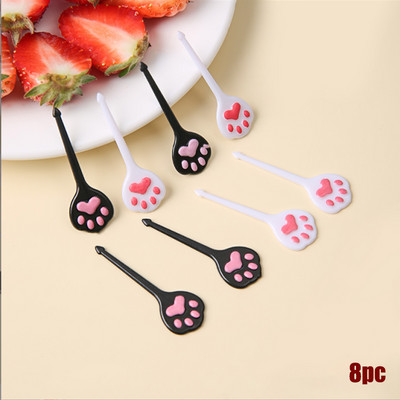 6-26 tk linnulehe mesilase lillede puuviljakahvel laste hambaork toidutoode plastikust lõunakarbi tarvikud Mini salati koogi kaunistus