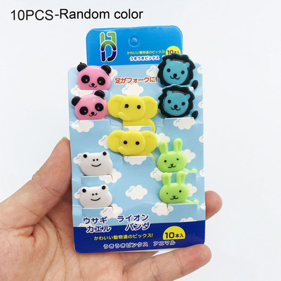 6-26 tk linnulehe mesilase lillede puuviljakahvel laste hambaork toidutoode plastikust lõunakarbi tarvikud Mini salati koogi kaunistus