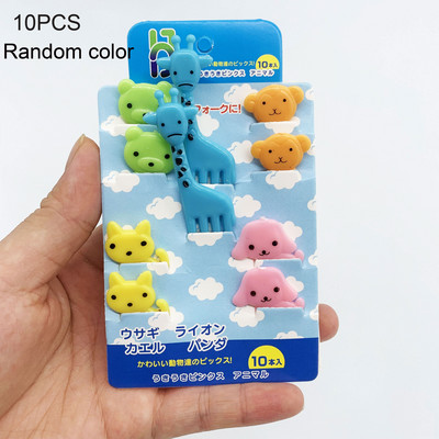 6-26 tk linnulehe mesilase lillede puuviljakahvel laste hambaork toidutoode plastikust lõunakarbi tarvikud Mini salati koogi kaunistus