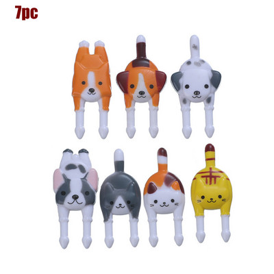 6-26 tk linnulehe mesilase lillede puuviljakahvel laste hambaork toidutoode plastikust lõunakarbi tarvikud Mini salati koogi kaunistus