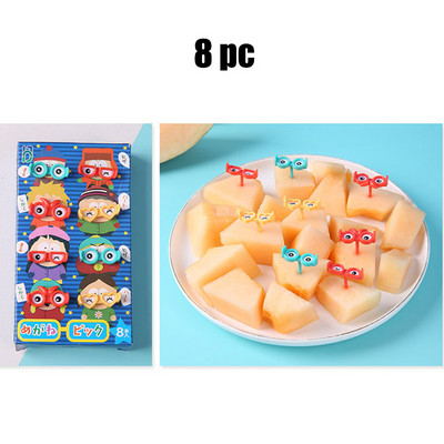 6-26 tk linnulehe mesilase lillede puuviljakahvel laste hambaork toidutoode plastikust lõunakarbi tarvikud Mini salati koogi kaunistus