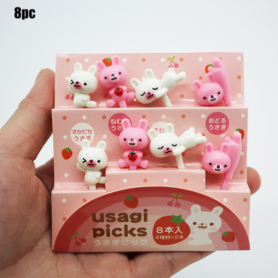 6-26 tk linnulehe mesilase lillede puuviljakahvel laste hambaork toidutoode plastikust lõunakarbi tarvikud Mini salati koogi kaunistus