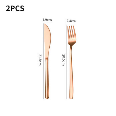 lidafish 2Pcs/4Pcs Set pribora za jelo od nehrđajućeg čelika Luksuzno posuđe Vilica Žlica Nož Western Dinner Set posuđa