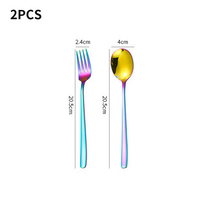 lidafish 2Pcs/4Pcs Set pribora za jelo od nehrđajućeg čelika Luksuzno posuđe Vilica Žlica Nož Western Dinner Set posuđa