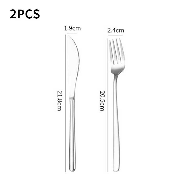 lidafish 2Pcs/4Pcs Set pribora za jelo od nehrđajućeg čelika Luksuzno posuđe Vilica Žlica Nož Western Dinner Set posuđa