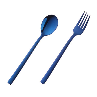 2 tk värvikas õpilaste sööginõude komplekt, kuldne lusikas kahvel, toiduklass 304, roostevabast terasest laste lauanõude komplekt