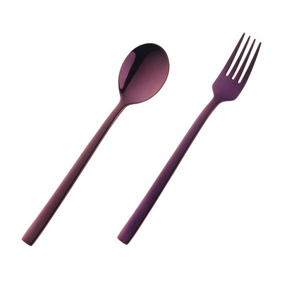 2 tk värvikas õpilaste sööginõude komplekt, kuldne lusikas kahvel, toiduklass 304, roostevabast terasest laste lauanõude komplekt