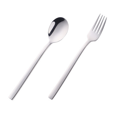 2 tk värvikas õpilaste sööginõude komplekt, kuldne lusikas kahvel, toiduklass 304, roostevabast terasest laste lauanõude komplekt