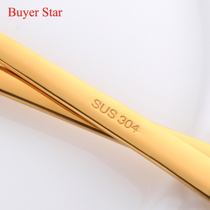 2 tk värvikas õpilaste sööginõude komplekt, kuldne lusikas kahvel, toiduklass 304, roostevabast terasest laste lauanõude komplekt