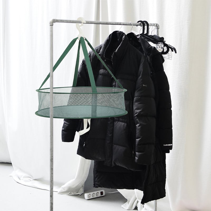 2 tk Rippkuivatus Võrgustikkuivati Kokkupandav riidenagi Sokid Nõu tasapinnaline õues