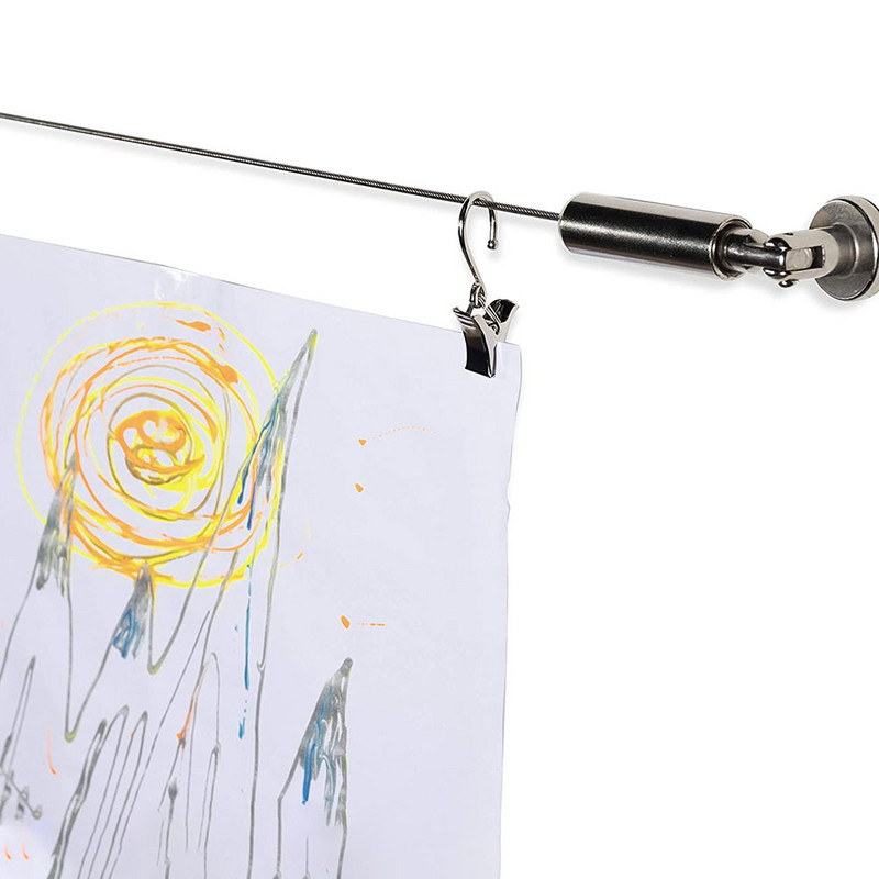 Kardinate traatvarraste komplekt Riideköis Roostevabast terasest kaabel Sissetõmmatav pingutussüsteem Pilt Riputusnöör