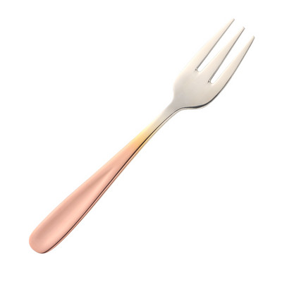 1 kom Vilica za voće 18/10 Male vilice od nehrđajućeg čelika za desert Rainbow Mala vilica za čaj Zlatne mini vilice za kolač Šareno posuđe