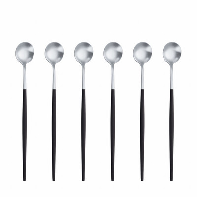 6 tk Pika käepidemega 304 roostevabast terasest kohvijäätiselusikas magustoidutee segamislusikas pikniku jaoks Köögitarvikud Baaritööriistad