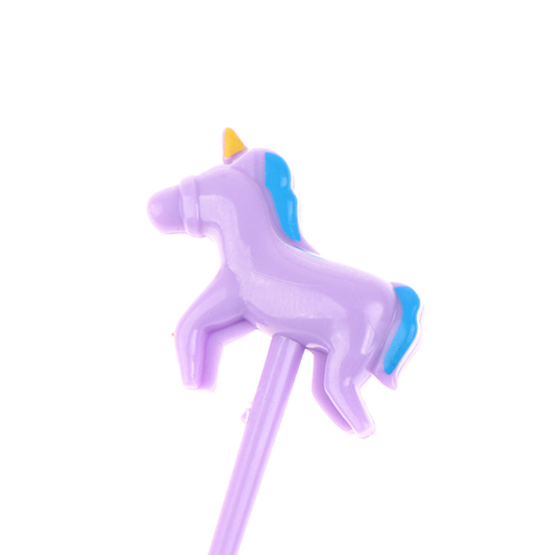 6PCS/SET Kids Picks Food Picks Party Vilica za voće Crtani jednorog Trojan Bento kutija Ukrasna vilica Mini vilica za kolače 2023