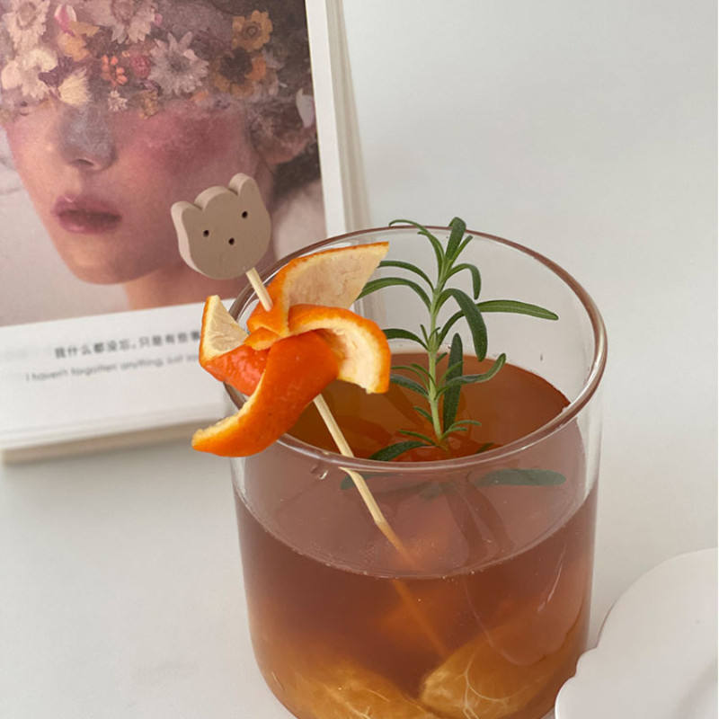 100 komada Ins Medvjed Bambusovi štapići Crtani film Vilica za voće Sendvič Bento Party Decor štapići Snack Torta Desert Pickalica za hranu Čačkalica