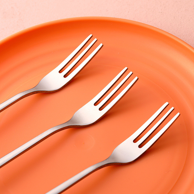 3/4 tk roostevabast terasest armsad puuviljakujulised kohvilusikad puuvilja magustoidu lusikas Kahvel kommid teelusikas joogi lauanõud köögitarbed