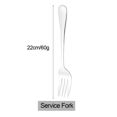 Χρυσό σετ σερβίτσιο Σαλάτα πιρούνι σερβίτσιο Σέρβις Πιρούνι δείπνου Μαχαιροπίρουνα από ανοξείδωτο ατσάλι Ασημένια αξεσουάρ δυτικής κουζίνας