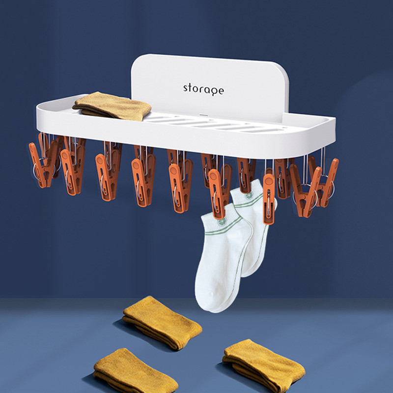 Kokkupandavad sokid Pulgad Riidepuud Aluspesu Käterätikuivati Rest Seinariiul Pesunõel Vannitoa Korraldaja Riidekuivati