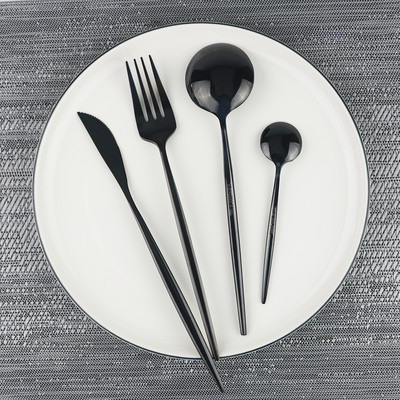 JANKNG Gold söögiriistade komplekt Peegel-hõbedatarvete komplekt roostevabast terasest söögiriistade komplekt köögi nuga lusikas lauanõude Lääne lauanõude komplekt