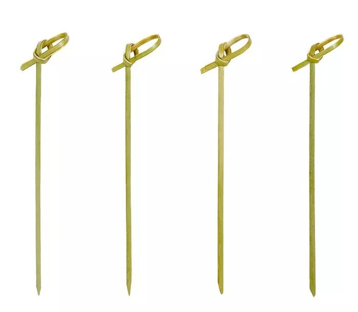 100db 9cm-es bambusz gyümölcspálcika kreatív bambusz gyümölcspálcika virágcsomófüzér bambusz gyümölcspálcika