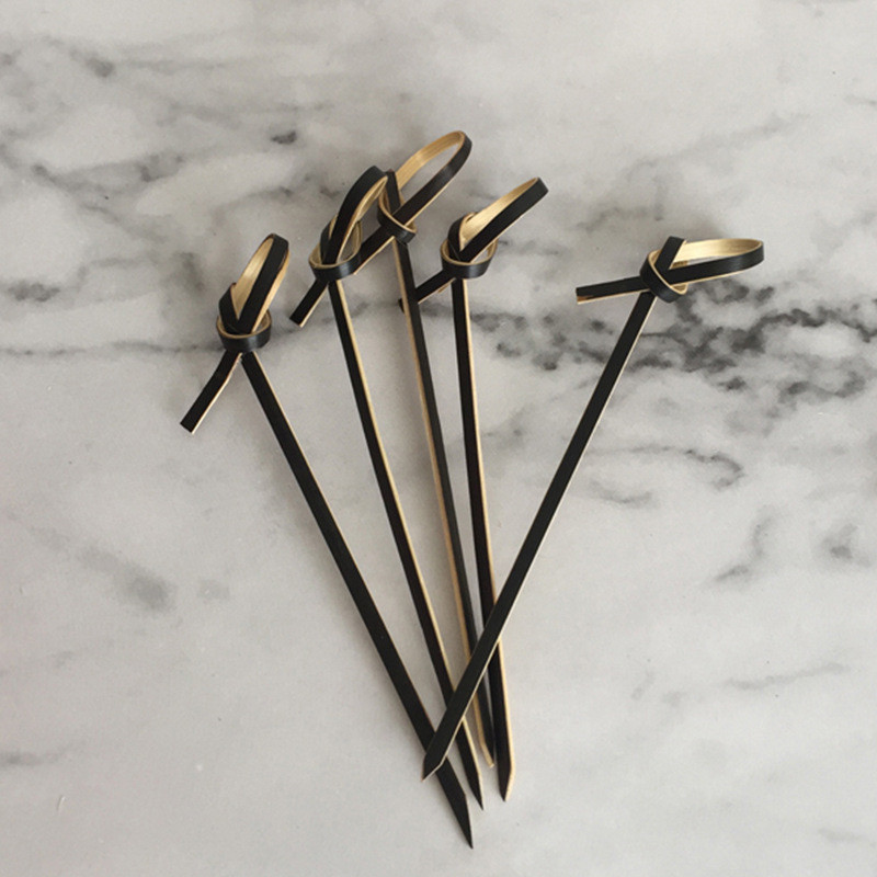 100db 9cm-es bambusz gyümölcspálcika kreatív bambusz gyümölcspálcika virágcsomófüzér bambusz gyümölcspálcika