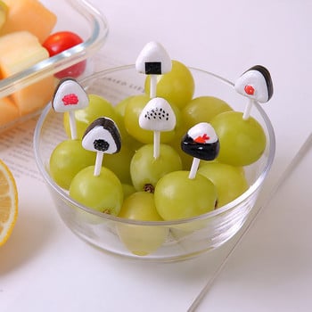 Cartoon Fruit Fork Teapot Flag Flower Παιδική Επιλογή φαγητού Οδοντογλυφίδα Επιδόρπιο Διακόσμηση Φρούτα Κουτί μεσημεριανού γεύματος