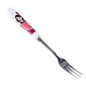 Vilica za voće od nehrđajućeg čelika Keramička ručka Slatki medo Vilica za desert Ekološki prihvatljivo posuđe Dječje vilice Kuhinjsko posuđe