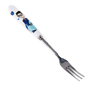 Vilica za voće od nehrđajućeg čelika Keramička ručka Slatki medo Vilica za desert Ekološki prihvatljivo posuđe Dječje vilice Kuhinjsko posuđe