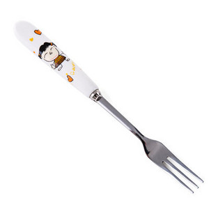 Vilica za voće od nehrđajućeg čelika Keramička ručka Slatki medo Vilica za desert Ekološki prihvatljivo posuđe Dječje vilice Kuhinjsko posuđe