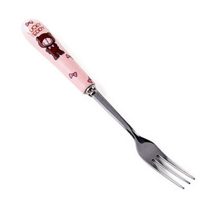 Vilica za voće od nehrđajućeg čelika Keramička ručka Slatki medo Vilica za desert Ekološki prihvatljivo posuđe Dječje vilice Kuhinjsko posuđe