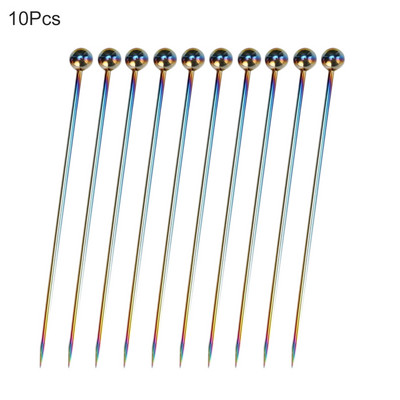 10 kom. 304 pozlaćena vilica od nehrđajućeg čelika od titana, dekoracija švedskog stola za zabavu, voćni deserti, hrana, kokteli, sendvič, vilica, štapić, pijuk