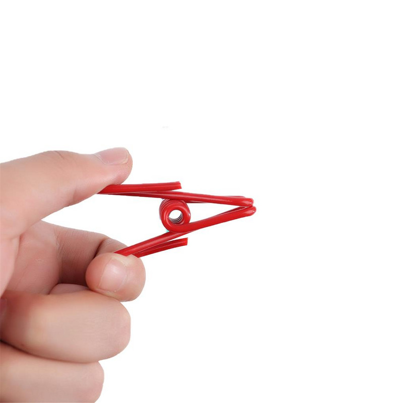 10 buc. clemă metalică de culoare aleatorie șosete pentru prosoape umerașe pentru rufe Agrafe puternice de prindere în aer liber, pliabil pentru uscător de haine.