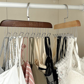 Iliving palgikonks riidepuu müts lips rinnahoidja rihm hoiuriiul 8 konks täispuidust riidepuu roostevabast terasest kodu riidekapi kuivatusrest